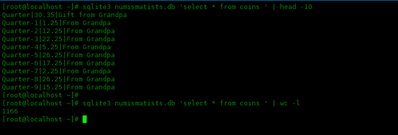 SQLite 基本命令使用方式