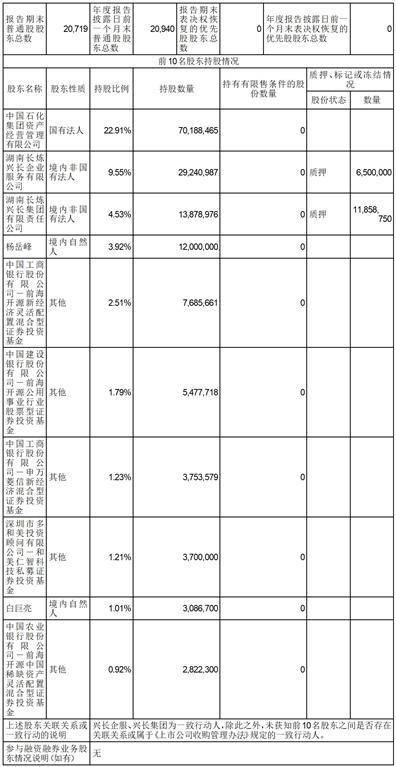 岳阳兴长石化股份有限公司2022年度报告摘要