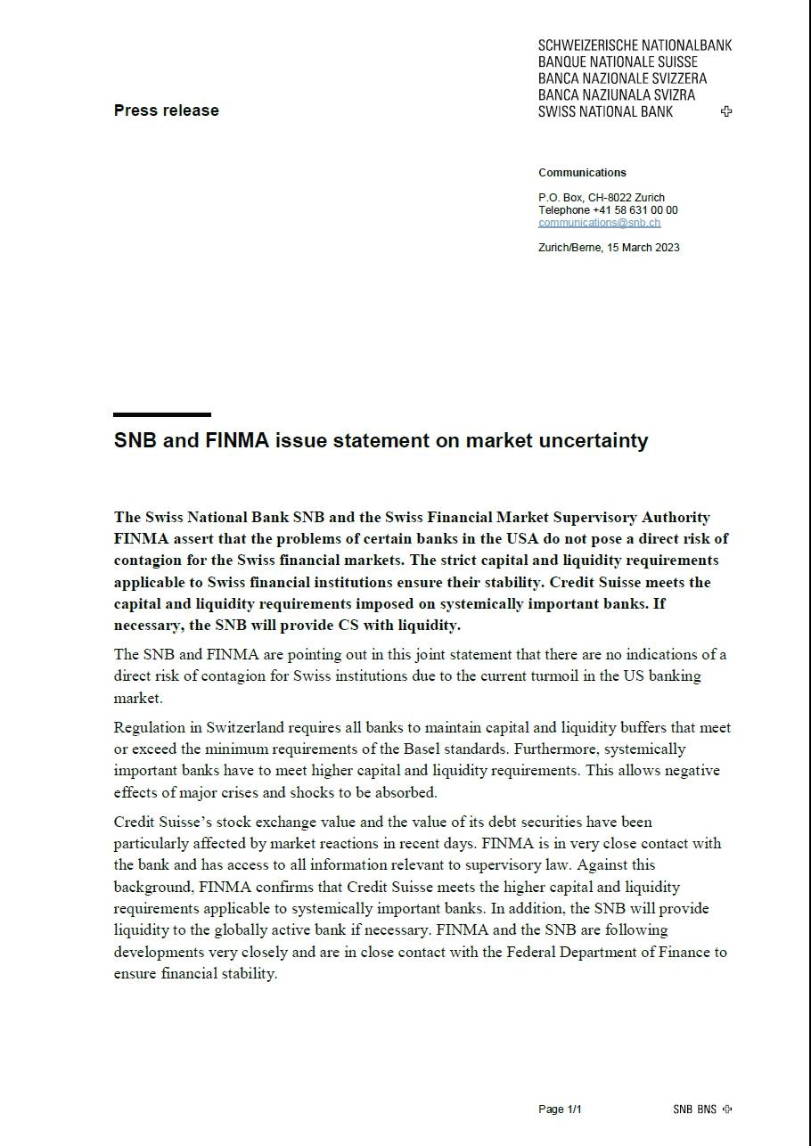 经纬早班车｜多地连夜处置3·15曝光企业；瑞信跌超24%；欧股、油价重挫