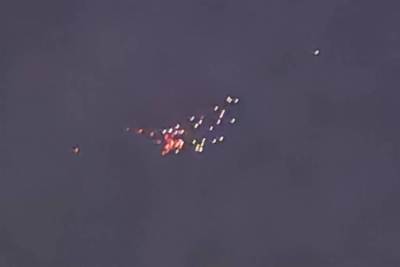 哈尔滨上空现不明飞行物，目击者：亮点密集呈长条状，悬停空中20分钟