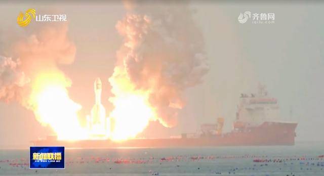 山东省委书记调研期间，前往东方航天港，观看火箭发射